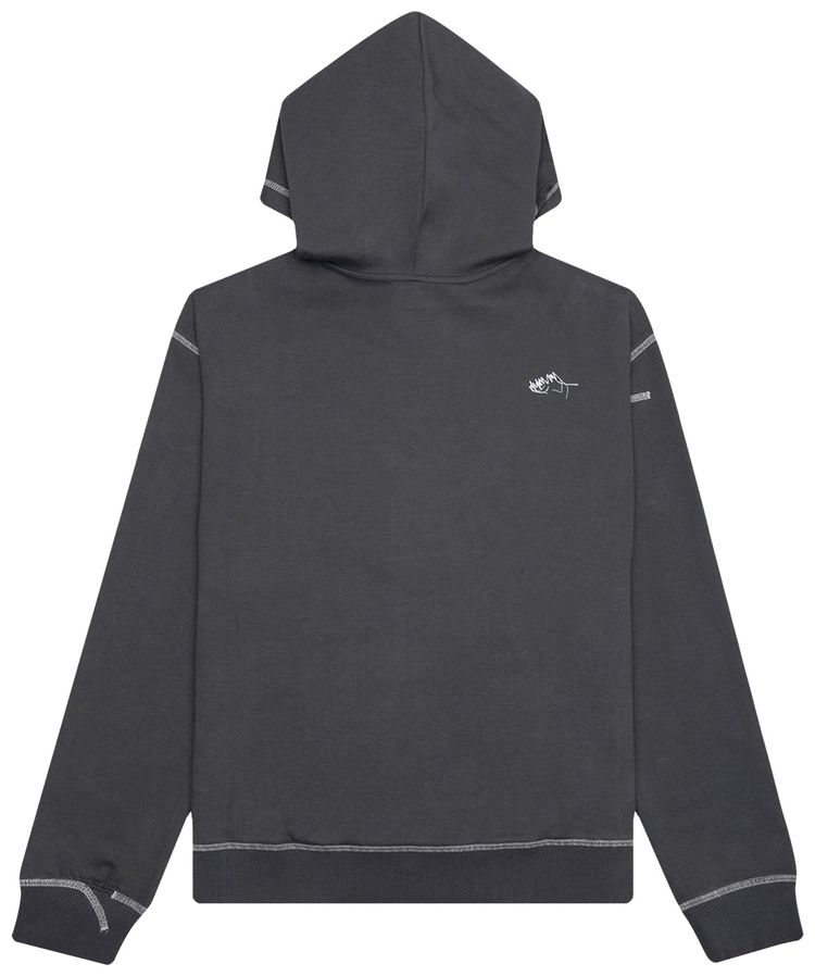 Ader Error Duct Tape Logo Hoodie Charcoal