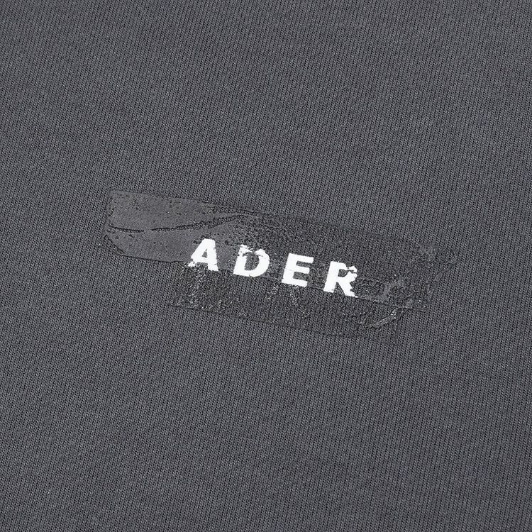 Ader Error Duct Tape Logo Hoodie Charcoal