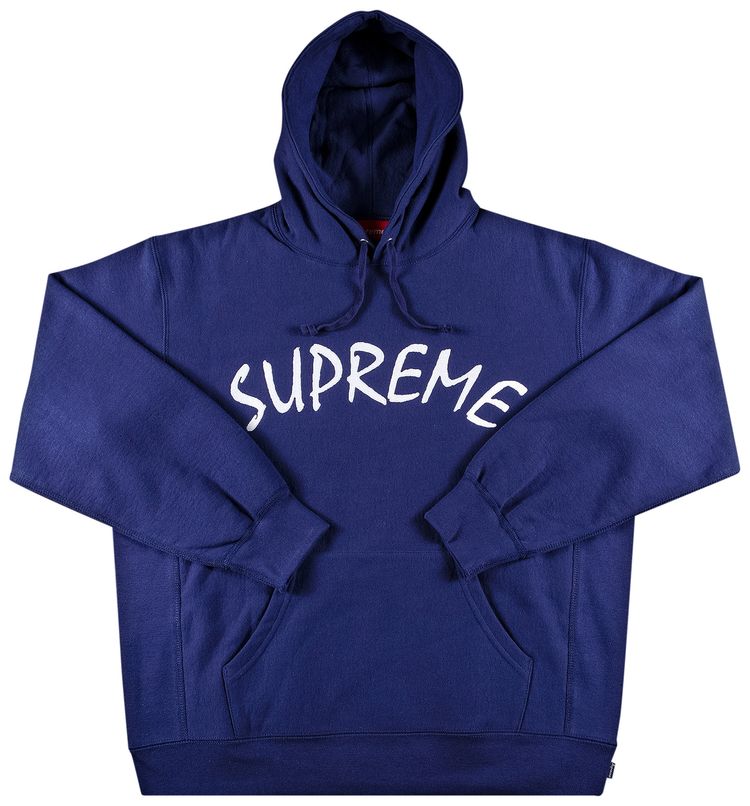 Supreme FTP Arc Hooded Sweatshirt Washed Navy