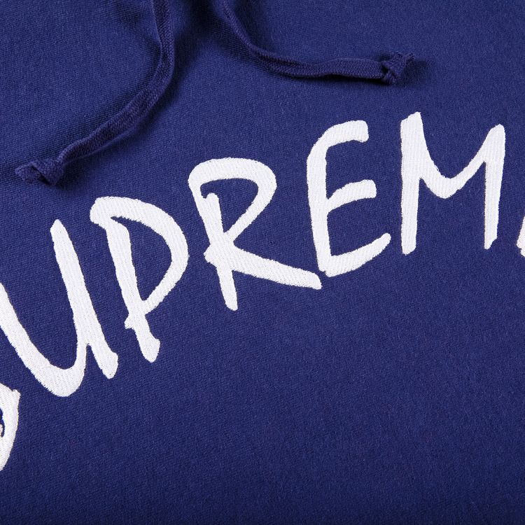Supreme FTP Arc Hooded Sweatshirt Washed Navy