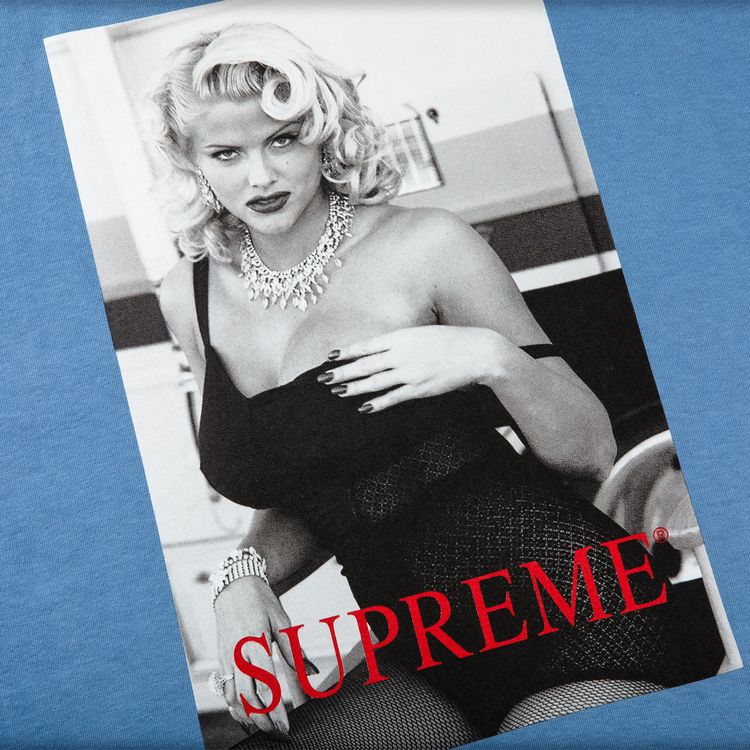 Supreme Anna Nicole Smith Tee Dusty Light Royal