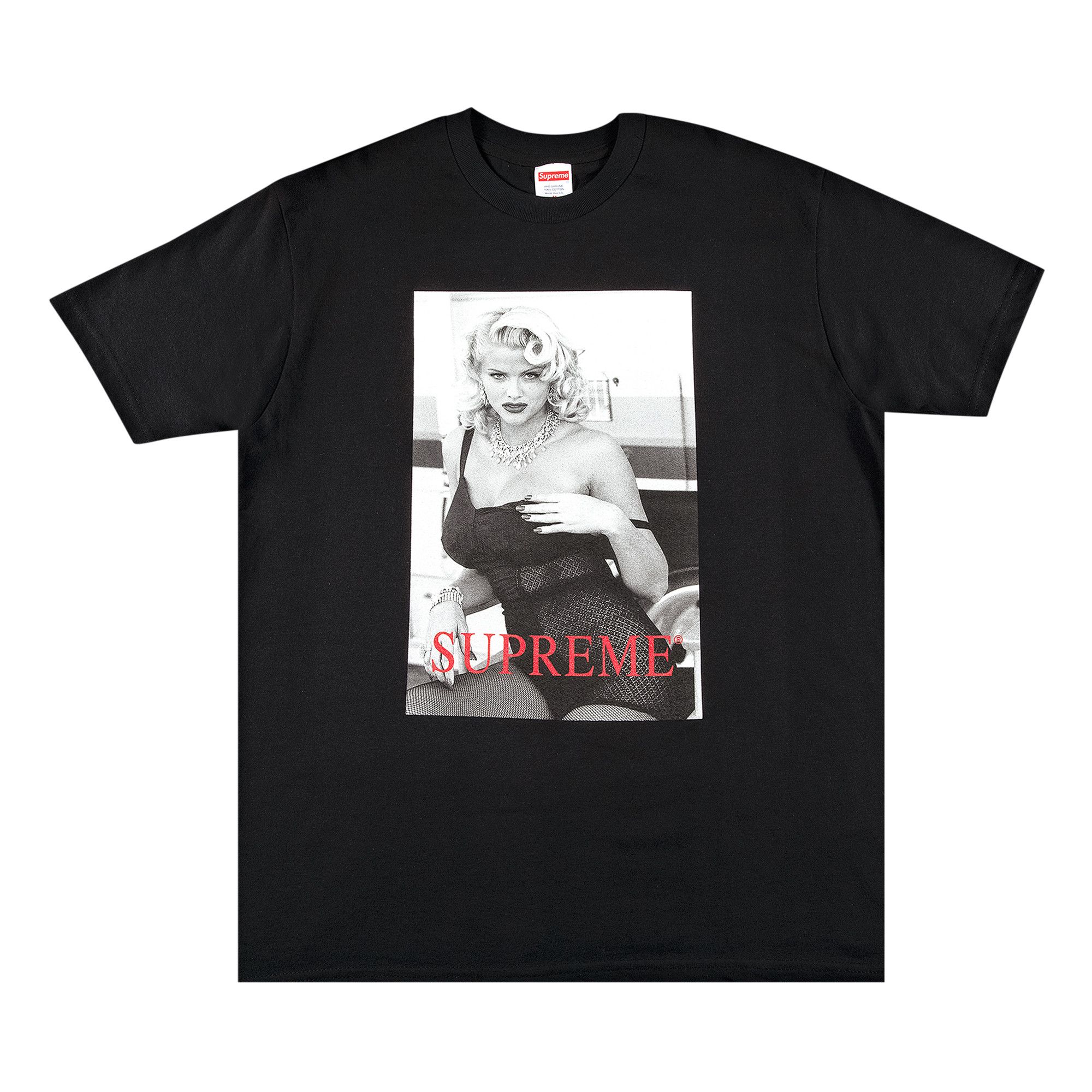 Buy Supreme Anna Nicole Smith Tee 'Black' - SS21T16 BLACK | GOAT
