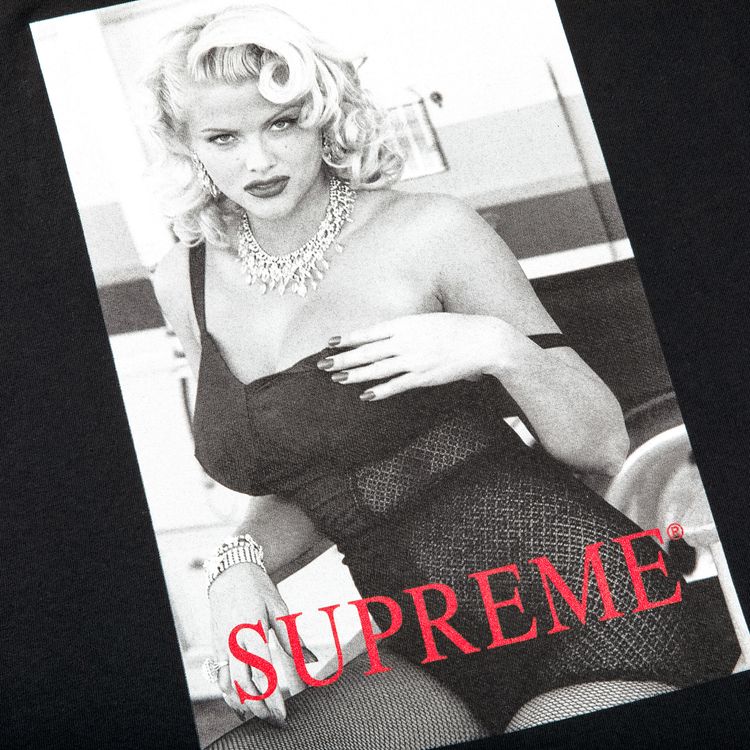 Supreme Anna Nicole Smith Tee Black