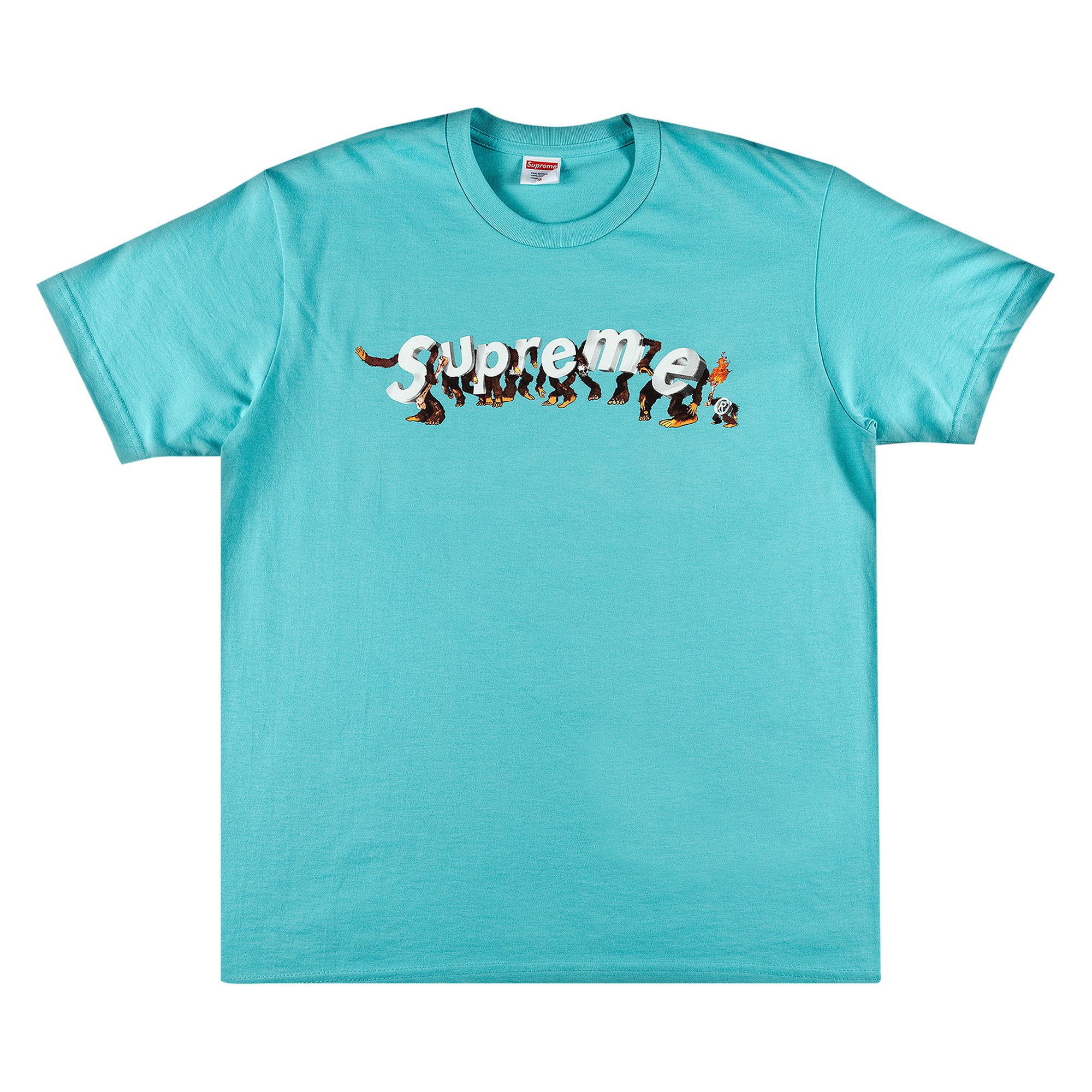 Buy Supreme Apes Tee 'Light Teal' - SS21T37 LIGHT TEAL | GOAT
