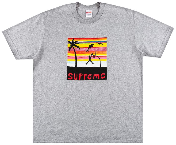 Supreme Dunk Tee Heather Grey