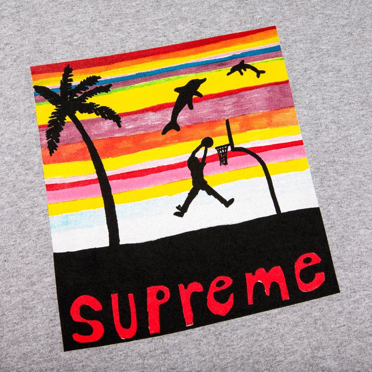 Supreme Dunk Tee Heather Grey