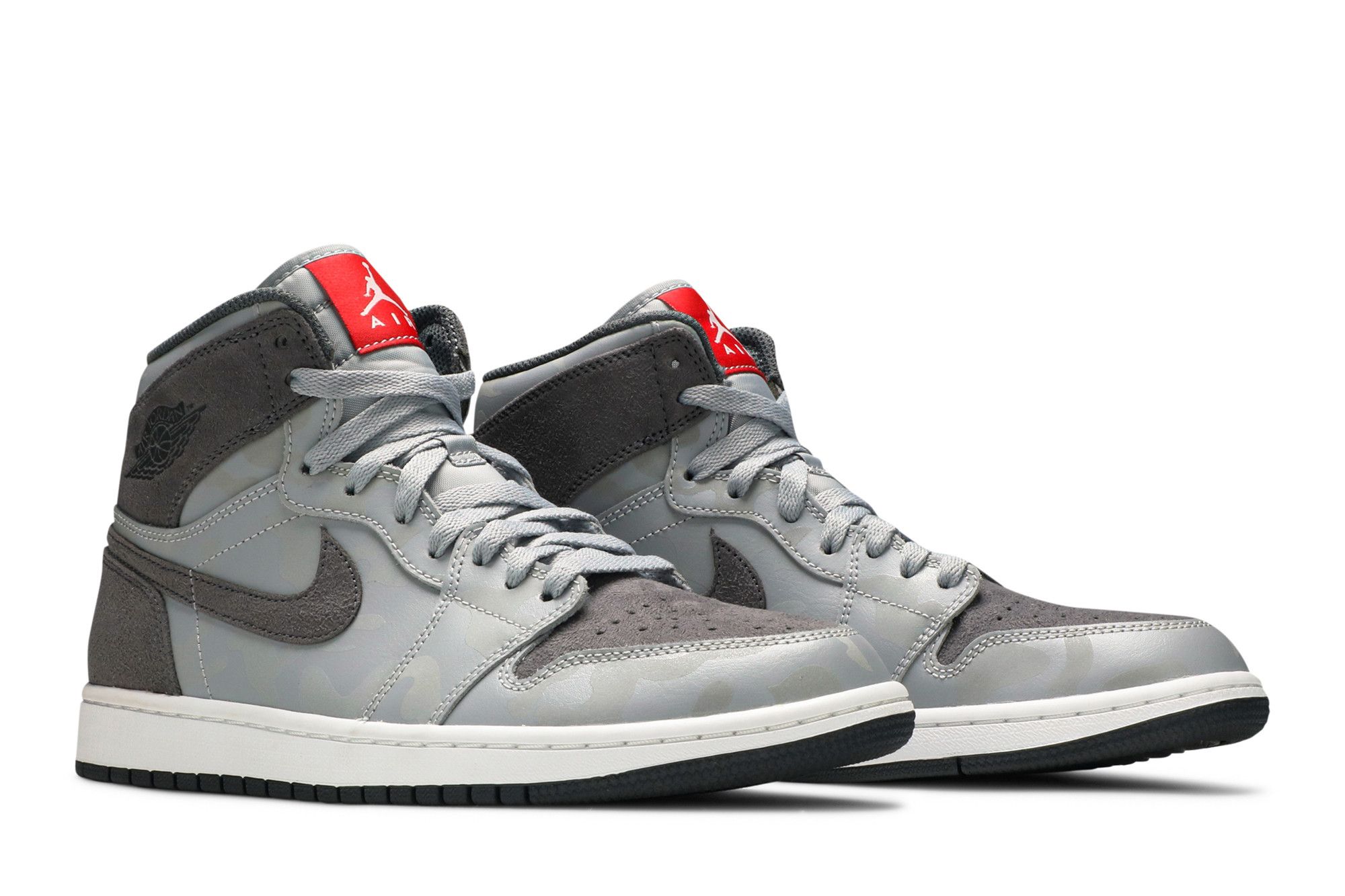 Size 10.5 Air Jordan 1 Retro High Premium Grey Camo