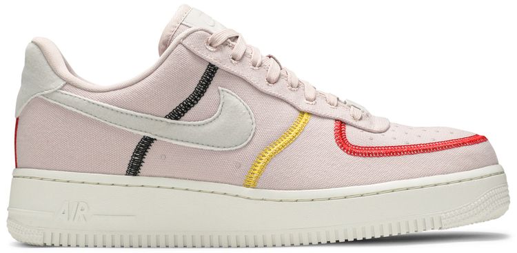 Nike Wmns Air Force 1 07 Low LX Stitched Canvas   Siltstone Red