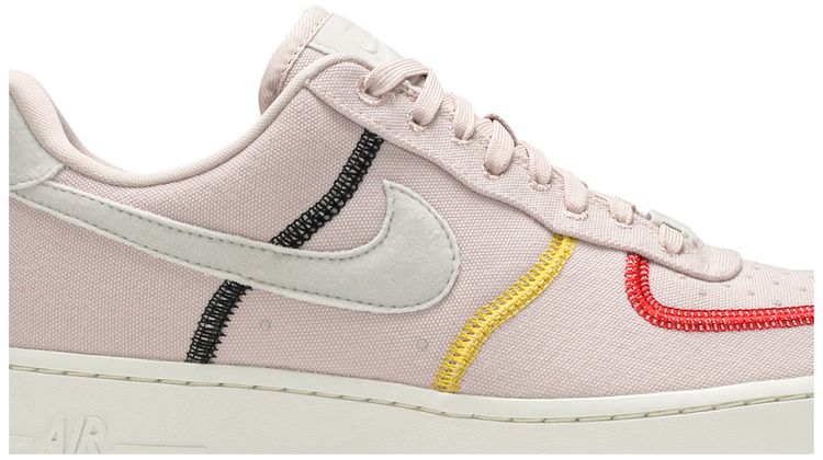 Nike Wmns Air Force 1 07 Low LX Stitched Canvas   Siltstone Red