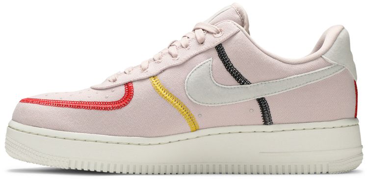 Nike Wmns Air Force 1 07 Low LX Stitched Canvas   Siltstone Red