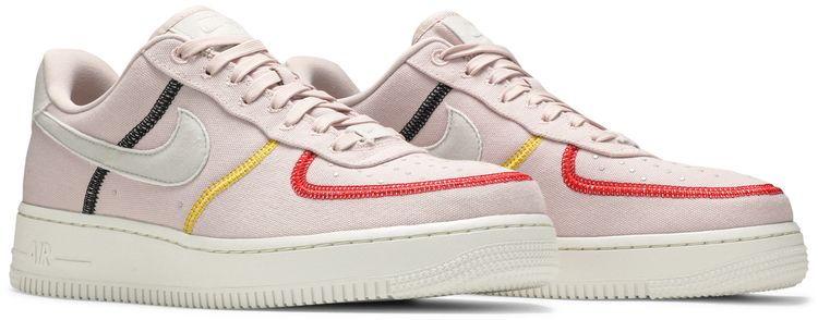 Nike Wmns Air Force 1 07 Low LX Stitched Canvas   Siltstone Red