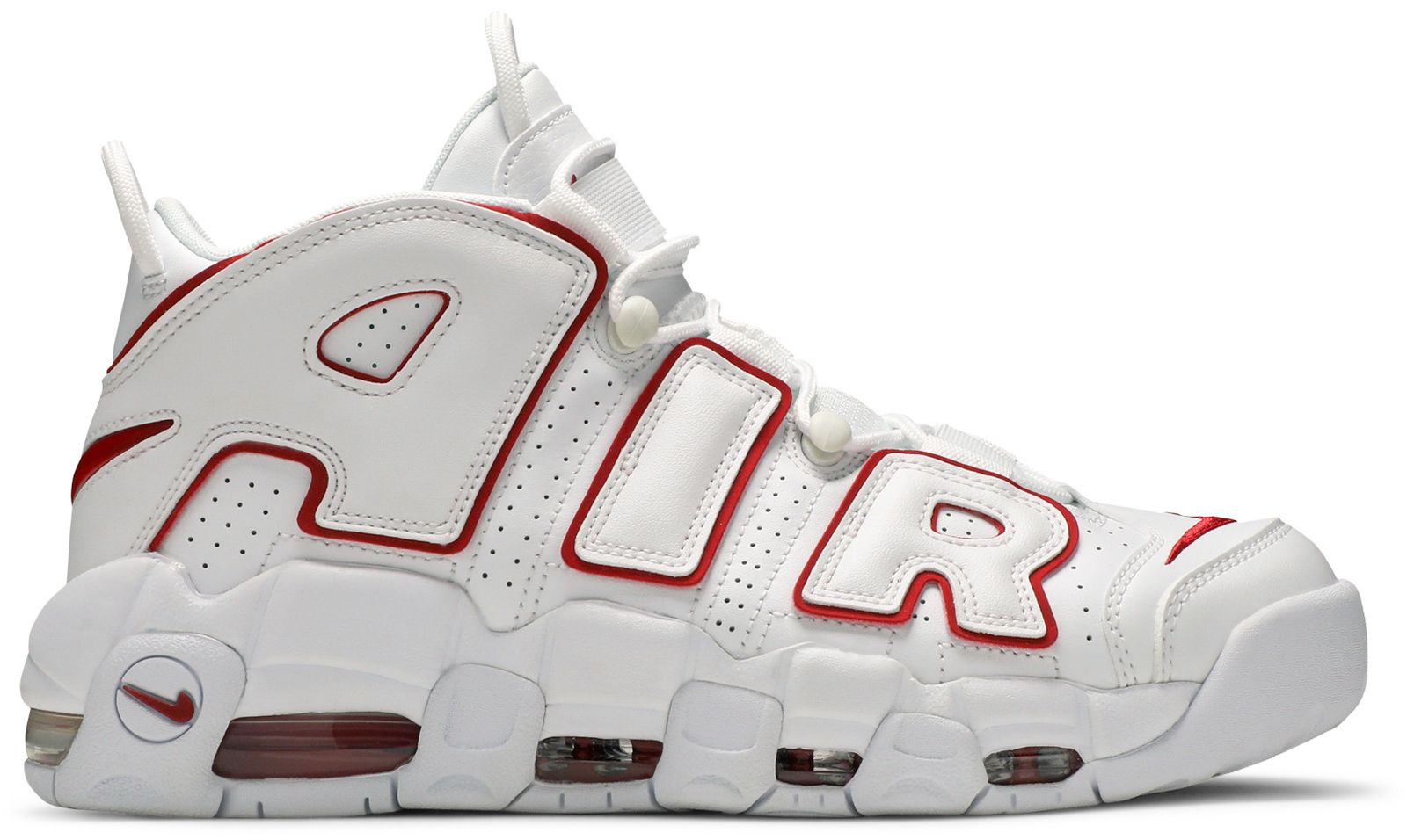 uptempo white varsity red