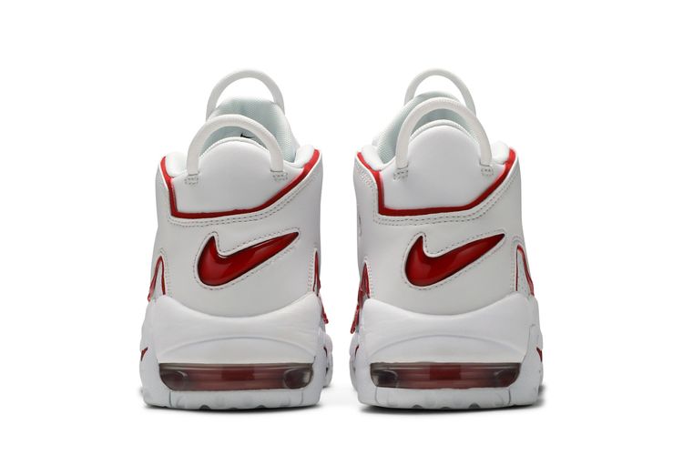 Nike Air More Uptempo 2021 White Varsity Red SIZE 12 PRE-OWNED GOOD Nike Air More Uptempo 2021 White Varsity Red for Sale  main image 4