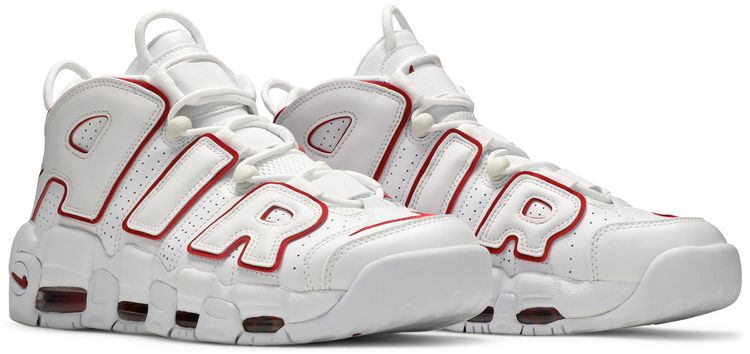 Nike Air More Uptempo White Varsity Red 2021