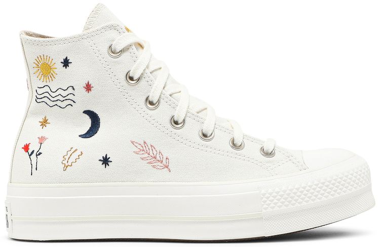 Converse Wmns Chuck Taylor All Star Platform High Its Okay To Wander   Egret