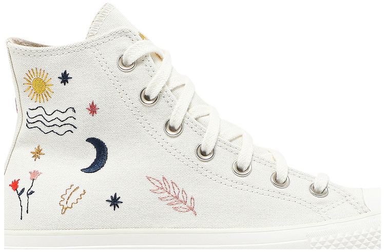 Converse Wmns Chuck Taylor All Star Platform High Its Okay To Wander   Egret