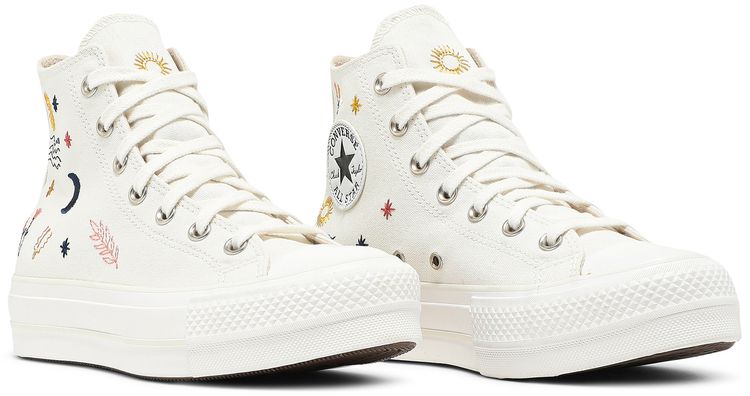 Converse Wmns Chuck Taylor All Star Platform High Its Okay To Wander   Egret