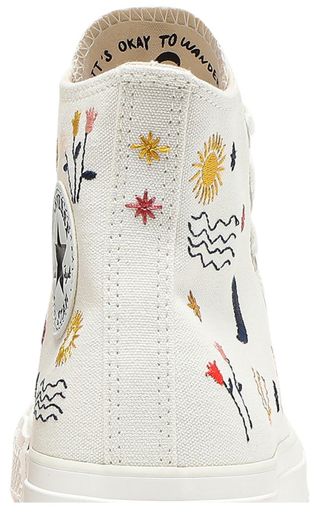 Converse Wmns Chuck Taylor All Star Platform High Its Okay To Wander   Egret