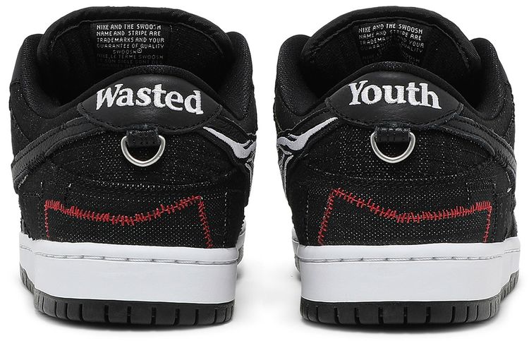 Wasted Youth x Nike Dunk Low SB Black Denim Special Box
