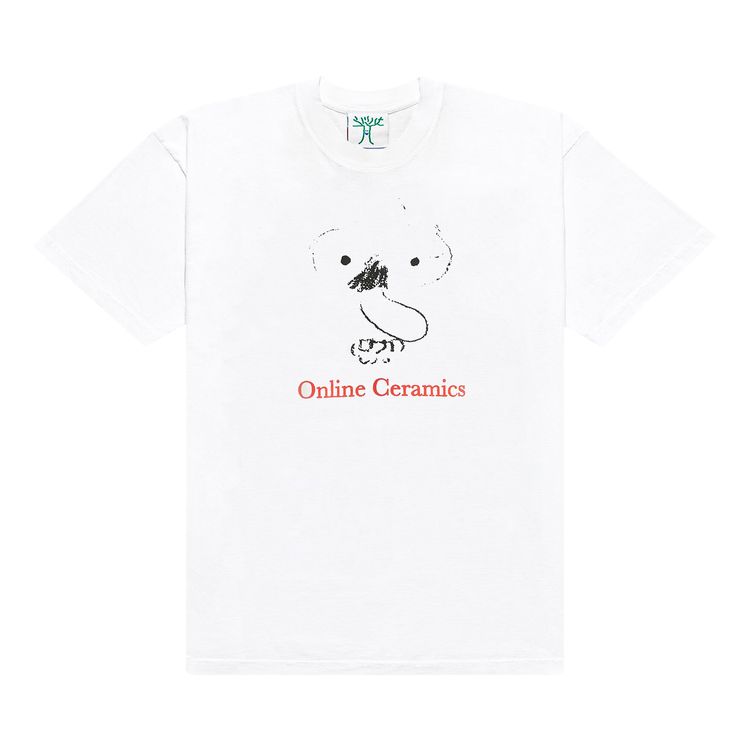 Online Ceramics Face Tee White