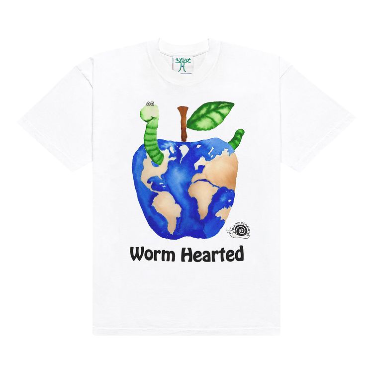 Online Ceramics Worm Hearted Tee White