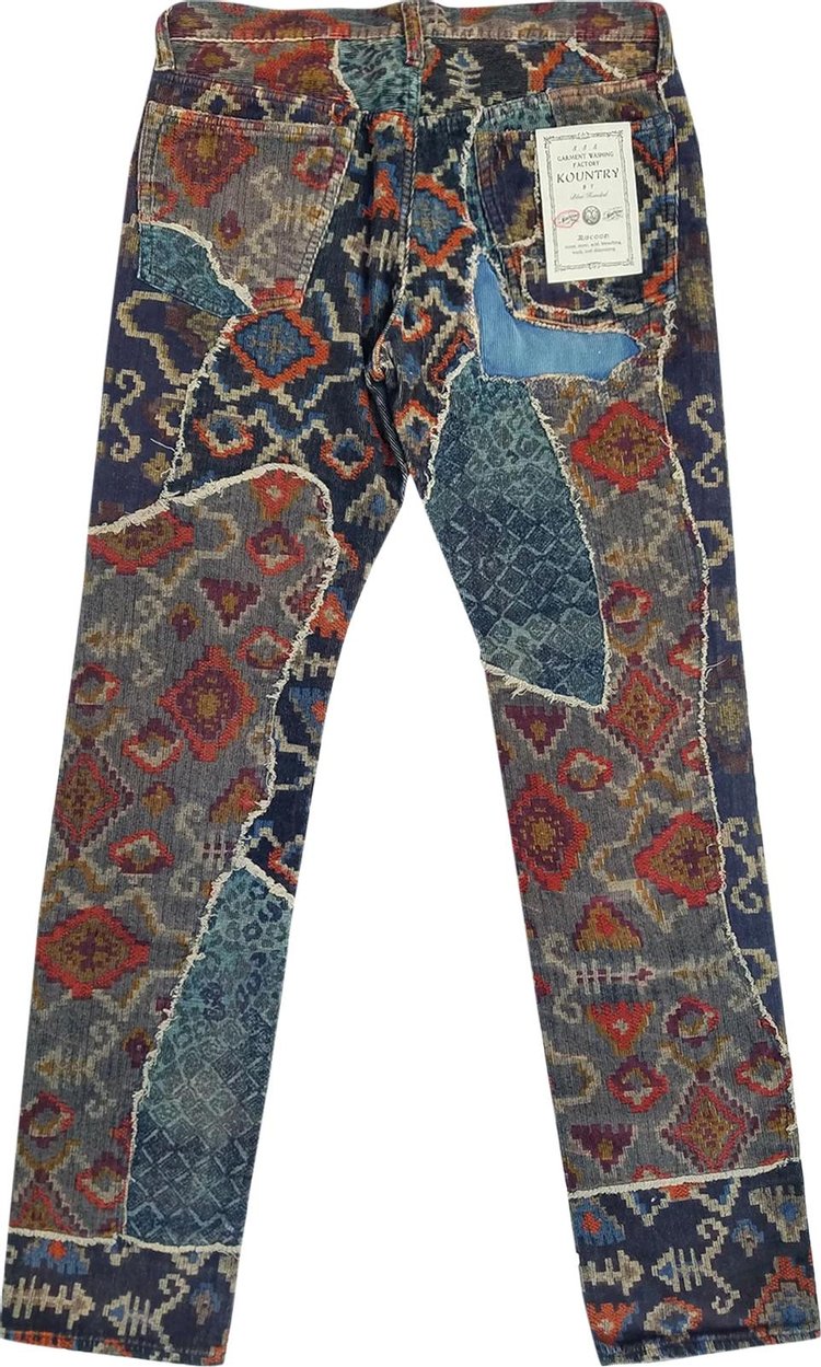 Kapital Reconstructed Corduroy Pants Multicolor