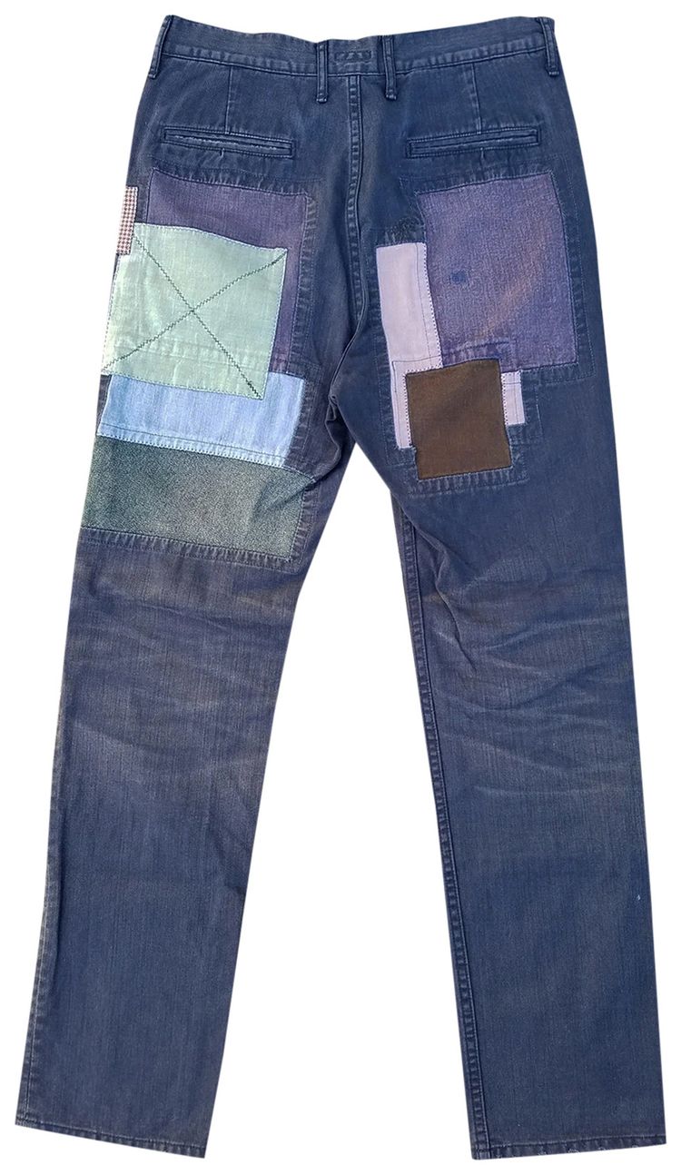 Kapital Patchwork Pants Blue