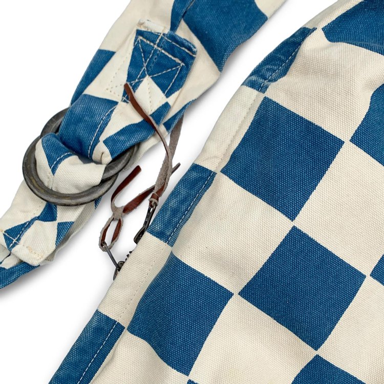 Kapital Checkered Snufkin Bag WhiteBlue