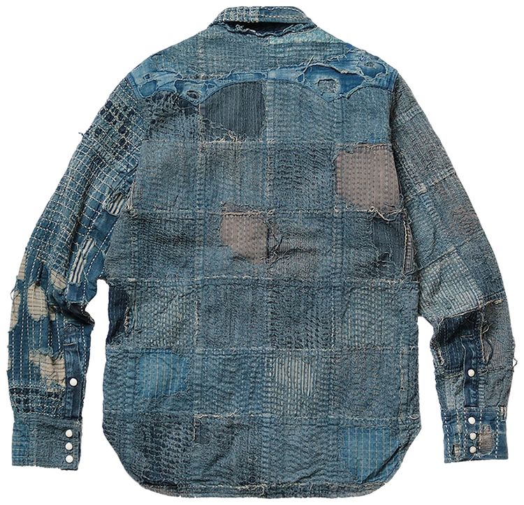 Kapital x Nora x Kaya Boro Western Shirt Indigo