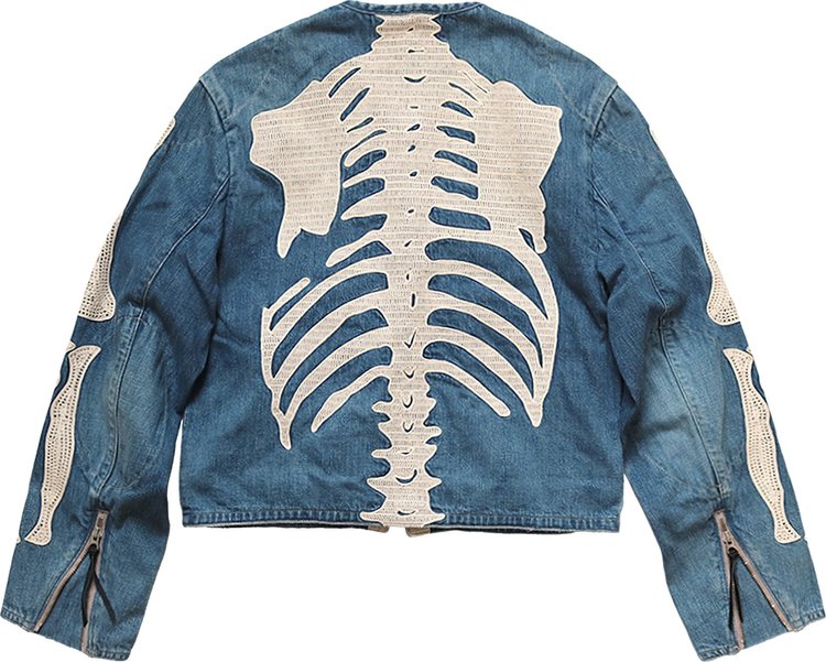 Kapital 12oz Denim Bone Crosby Jacket Indigo