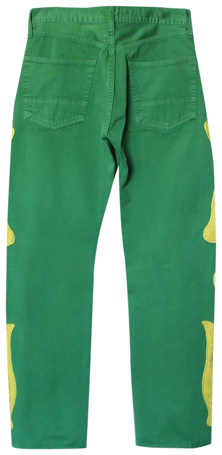 Kapital Skeleton 5P Cisco Pants Green