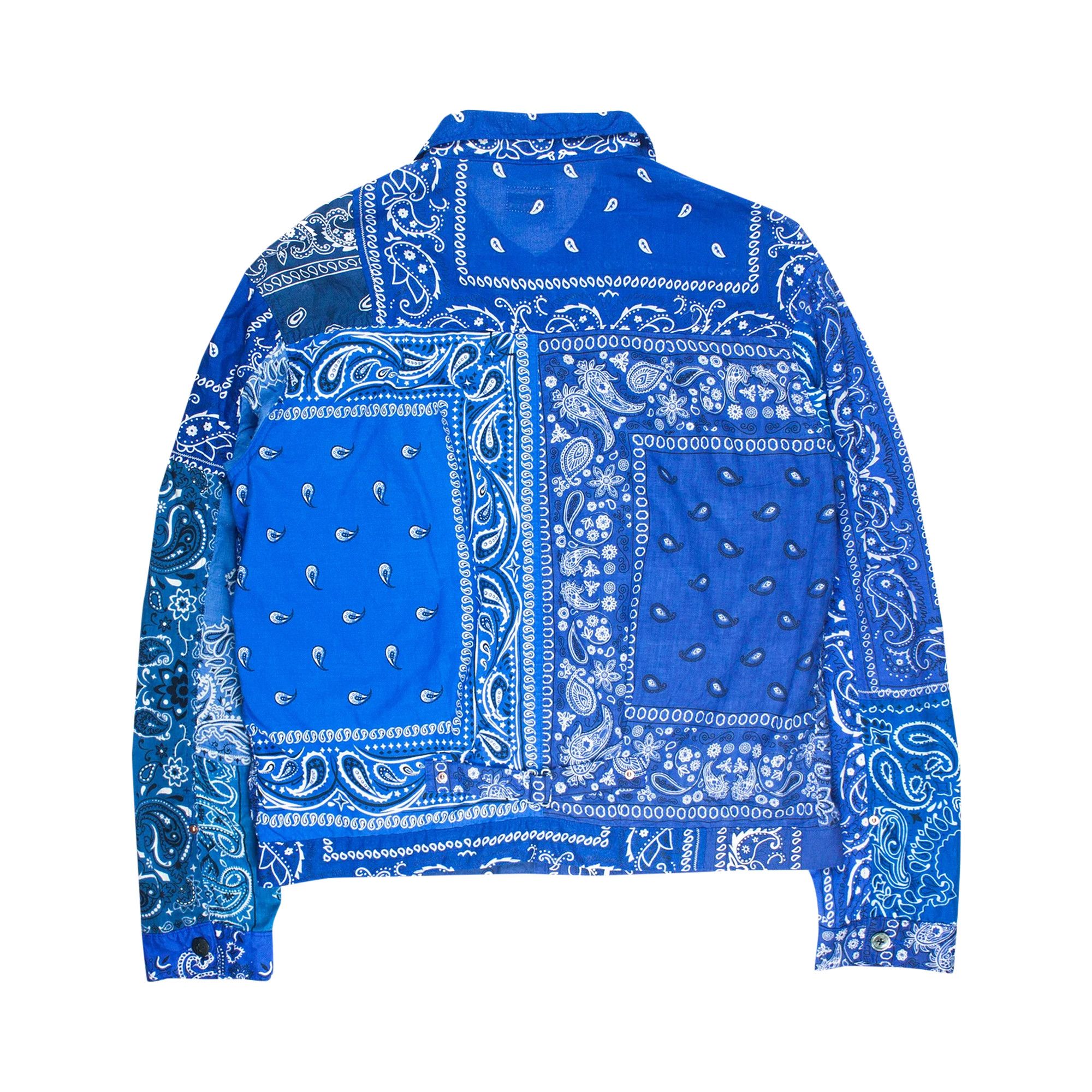Buy Kapital Kountry Paisley Bandana Jacket 'Blue' - 0660