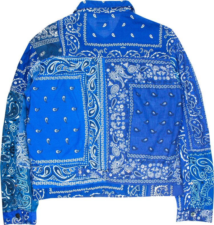 Kapital Kountry Paisley Bandana Jacket Blue