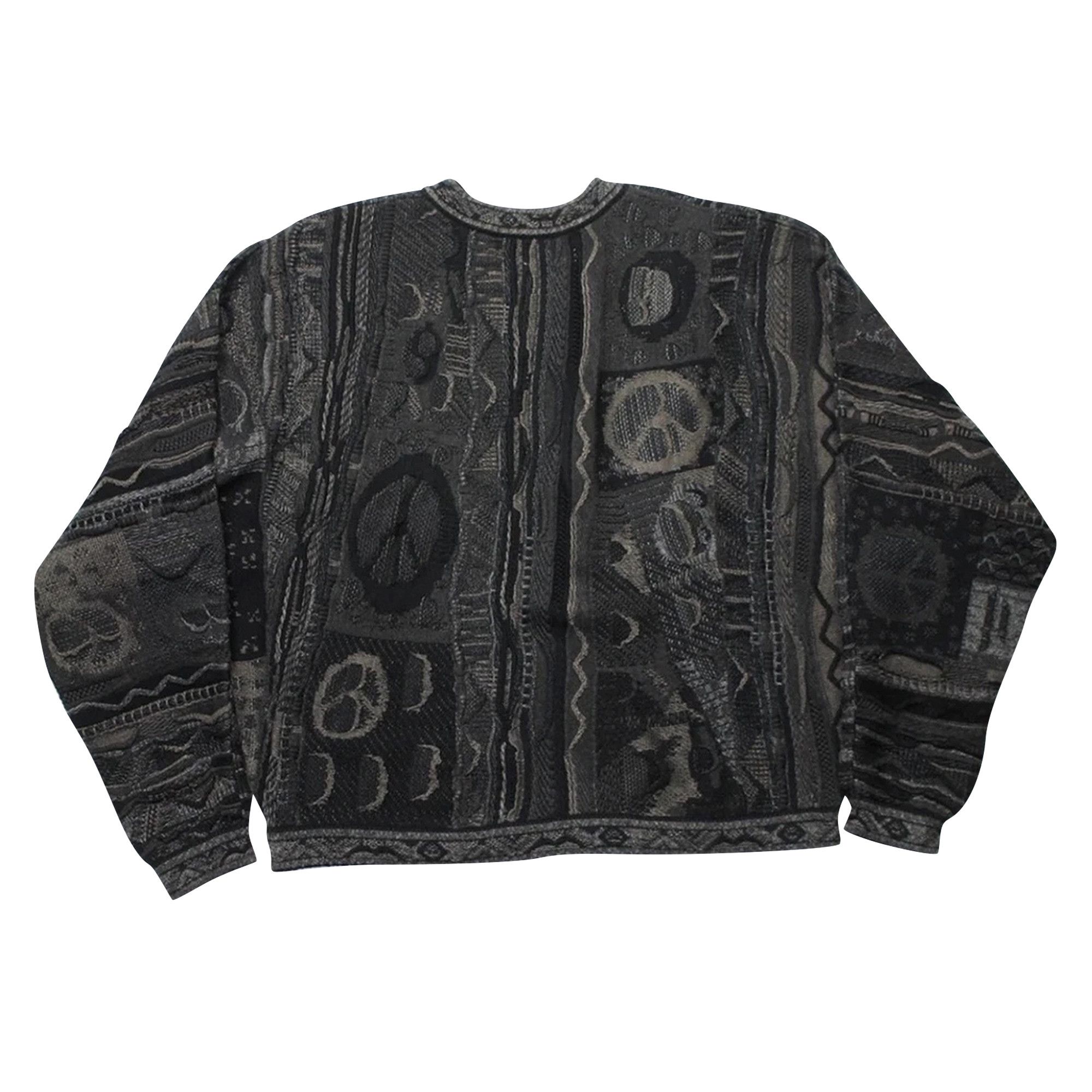 Buy Kapital 7 Gauge Boro Knit Gaudy Sweater 'Black' - EK 970 BLAC