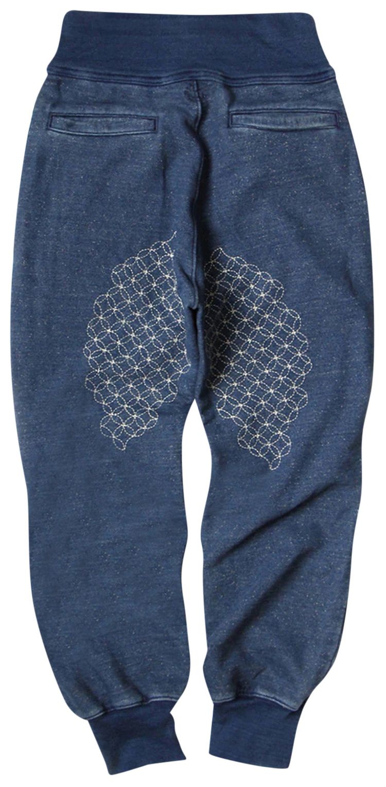 Kapital Furoshiki Embroidery Joggers Indigo