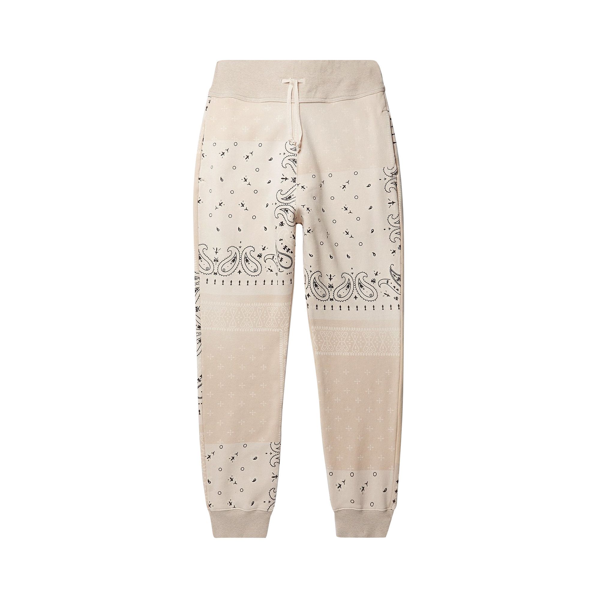 Buy Kapital Fleece Knit Bandana Sweatpants Ecru 0660 100000204FKBS ECRU GOAT CA