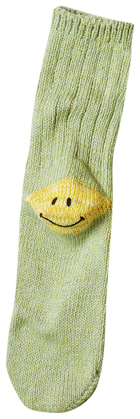 Kapital Smiley Socks Green