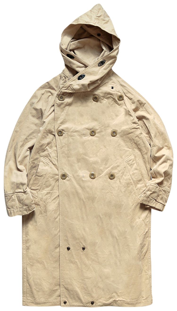 Kapital Brushed Wig Tall Tri P Coat Beige