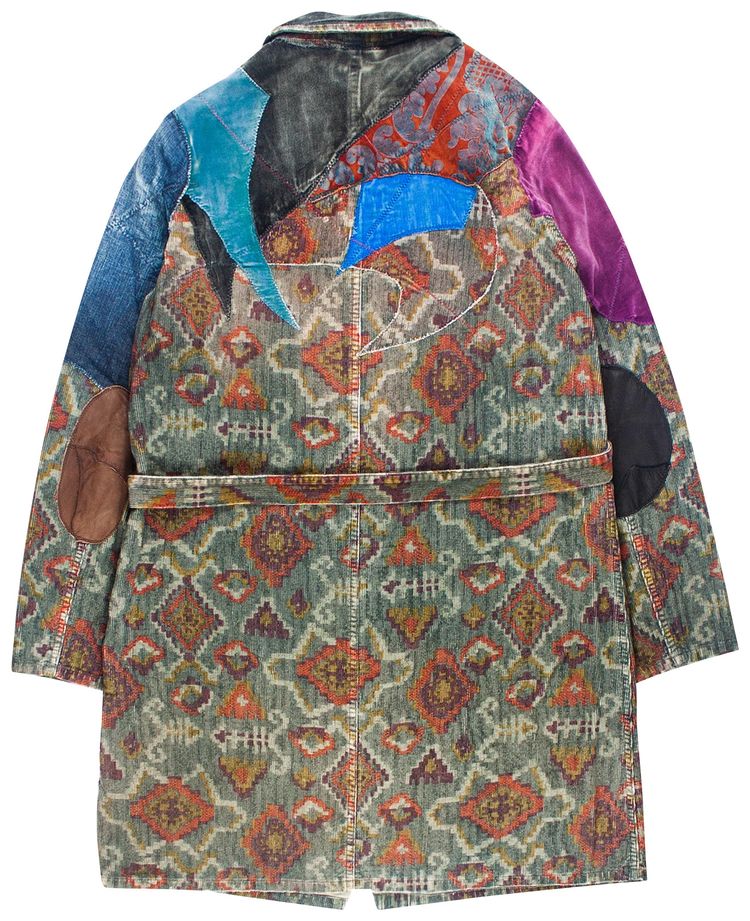Kapital Rebuilt Velvet And Corduroy Coat Multicolor