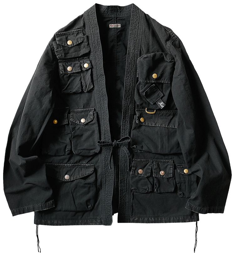 Kapital Ripstop Fishing Kimono Jacket Black Ink