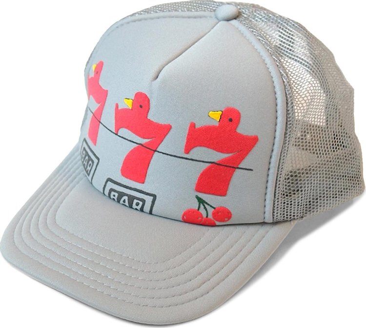 Kapital Lucky Battery Bird Trucker Hat 'Grey'