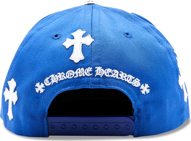 Chrome Hearts Cross Patch Baseball Hat Blue