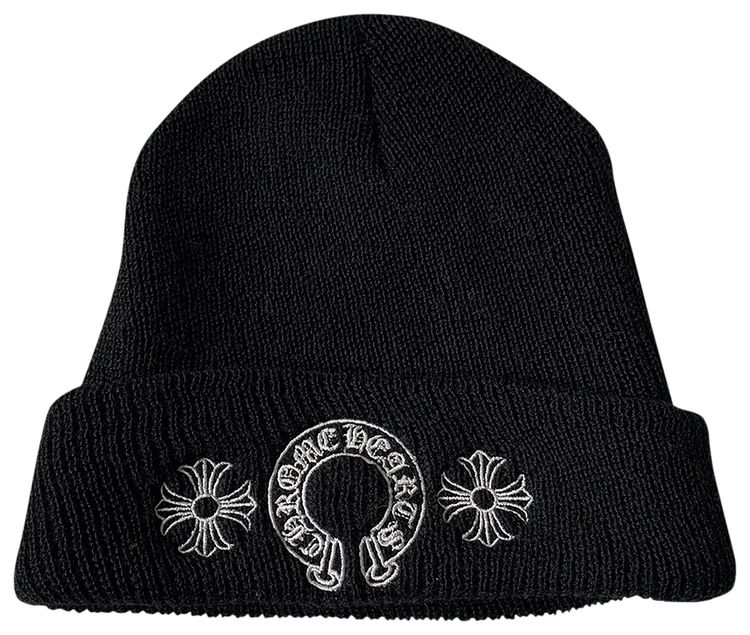Chrome Hearts Horseshoe Beanie Black