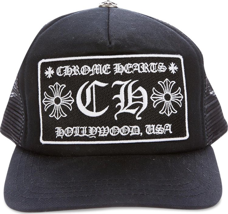 Chrome Hearts Ch Hollywood Trucker Hat Black