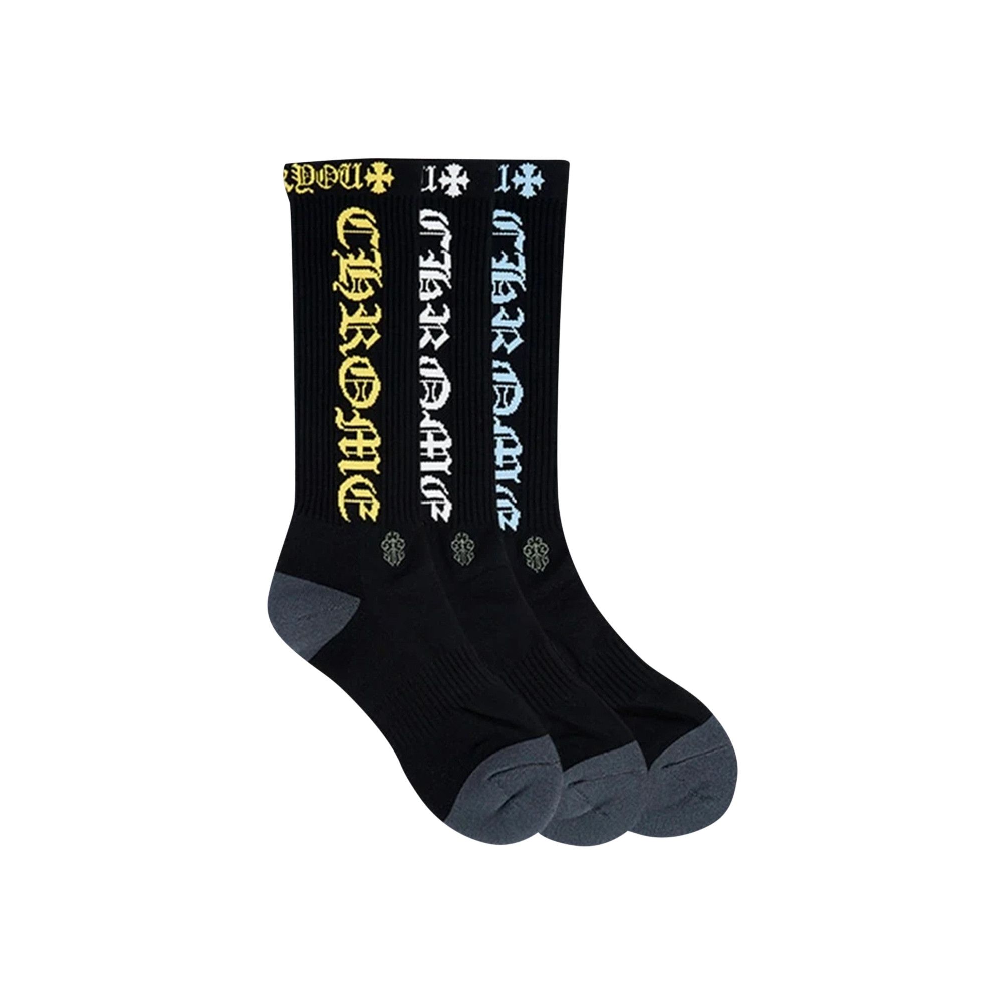 商品画像：Chrome Hearts FOTI 3-Pack Socks Multi | eBay 3