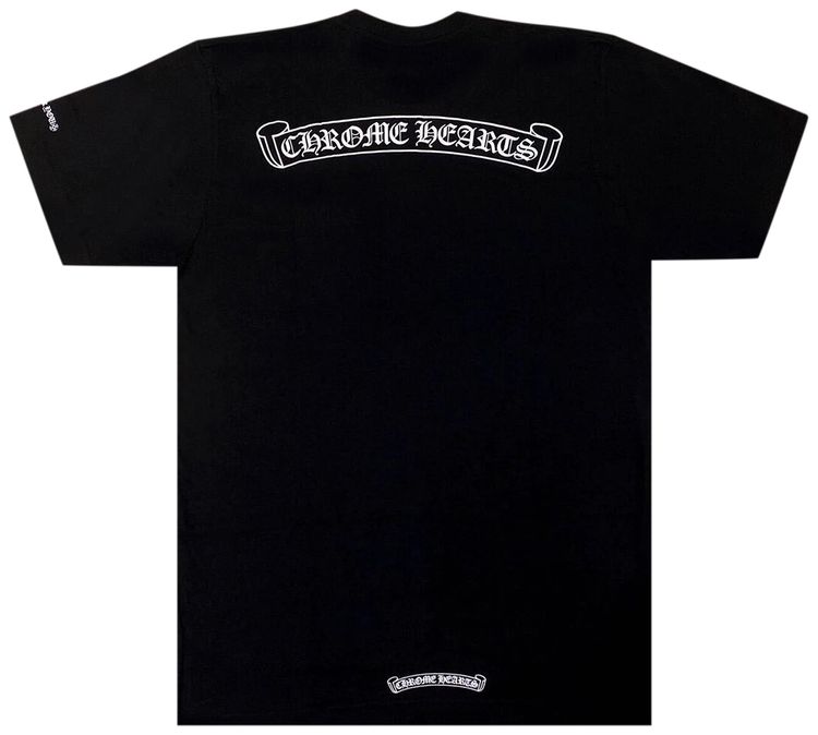 Chrome Hearts Scroll Logo T Shirt Black