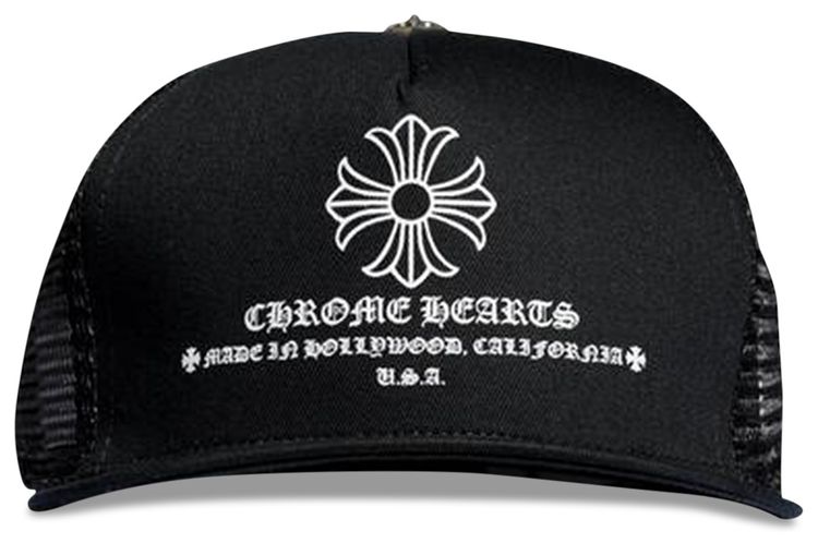 Chrome Hearts Printed Cross Trucker Hat Black