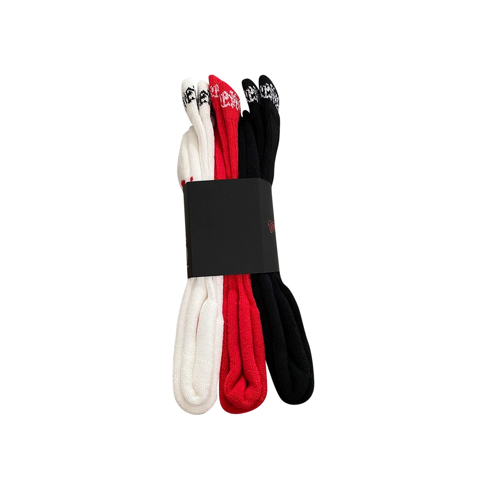Size m Chrome Hearts 3-Pack Chomper Socks 'Multicolor'