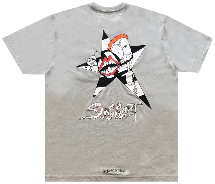 Chrome Hearts x Matty Boy Suggest T Shirt Grey