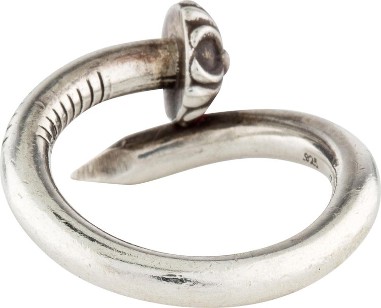 Chrome Hearts Nail Ring Silver